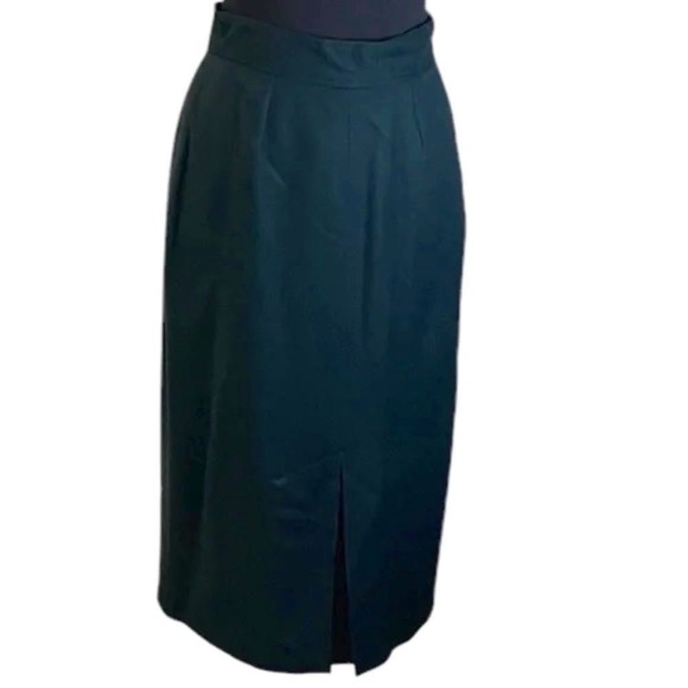 Kenneth Gordon Vintage‎ Evergreen Wool Skirt, Size12